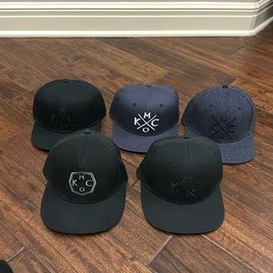 Lot of 5 Brand New Bunker KCMO Snapback Hats